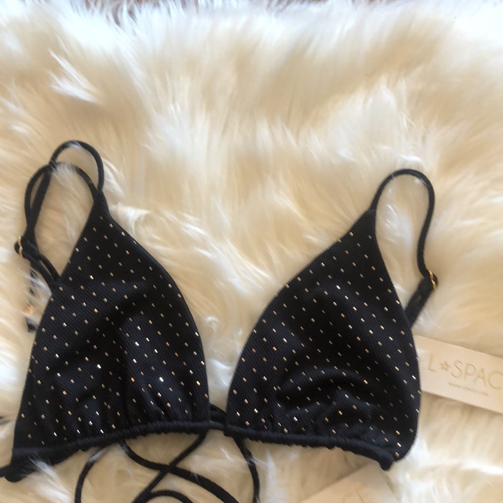 L*Space Kara Wrap Bikini Top String Triangle Lenn… - image 7